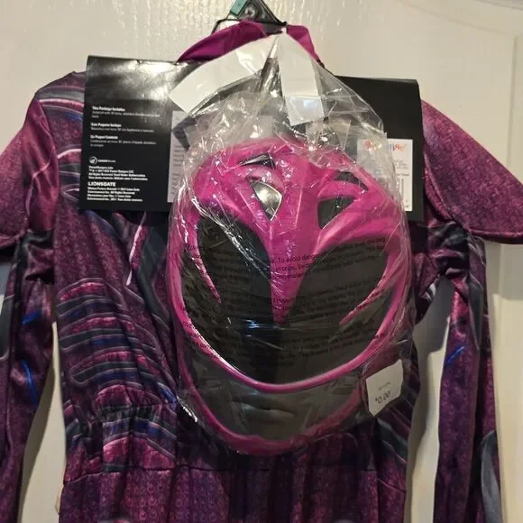 BRAND NEW KIDS PINK POWER RANGER COSTUME KIT - Picture 11 of 12